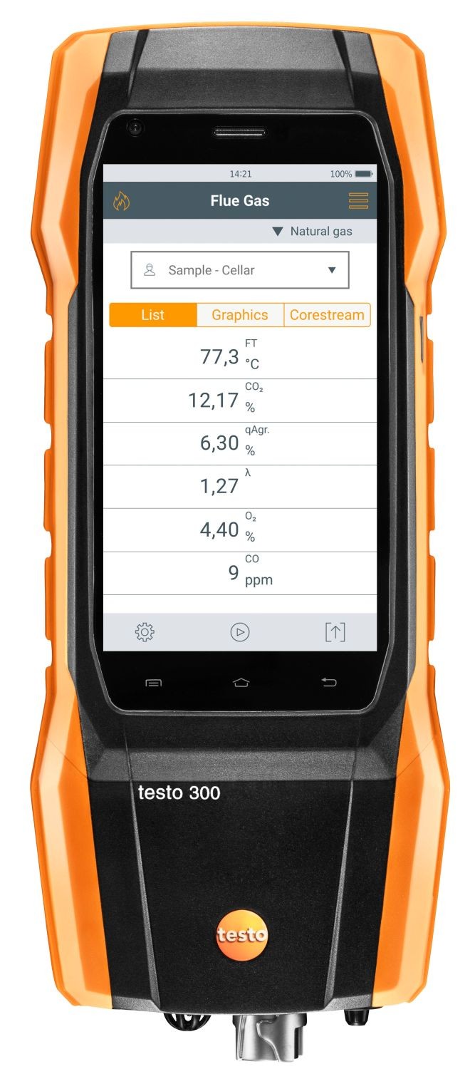 testo300 LL 煙氣分析儀基礎款 二組分